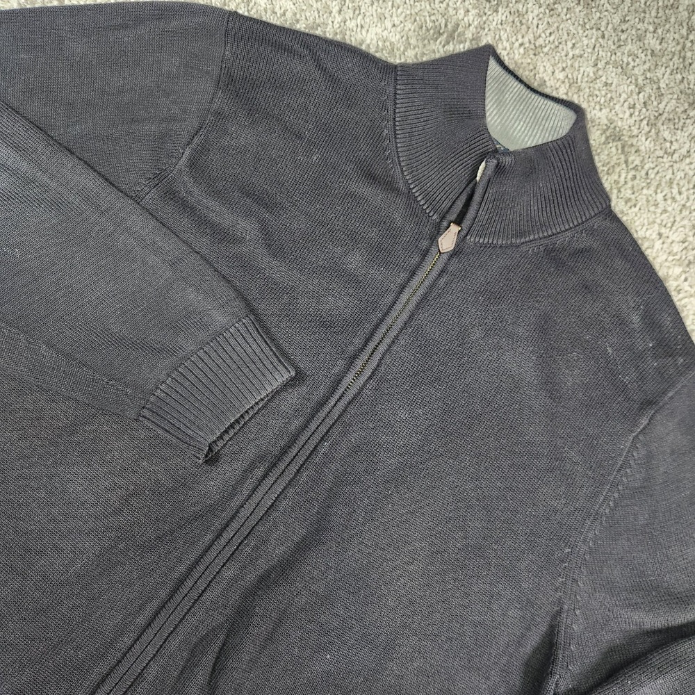 Brooks Brothers Sweater Mens L Supima‎ Cotton Full Zip Cardigan Sweater Preppy